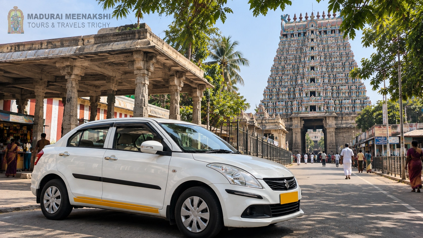 Taxi service vehicle for travel in Srirangam